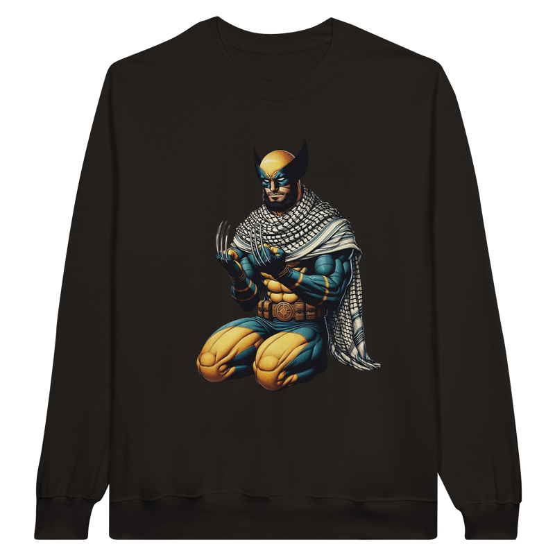 Wolverine W/ Keffiyeh Classic Unisex Crewneck Sweatshirt