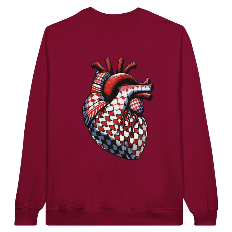 Keffiyeh Heart Unisex Sweatshirt