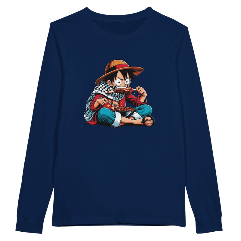 Luffy Eating Unisex Long Sleeve T-shirt