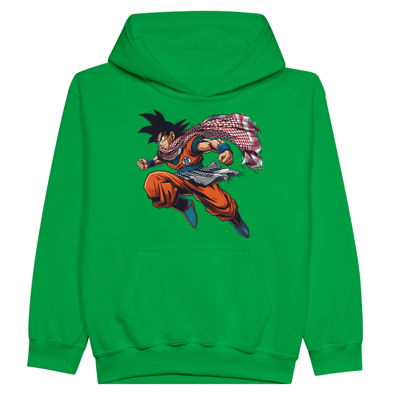 Goku W/Keffiyeh Kids Pullover Hoodie