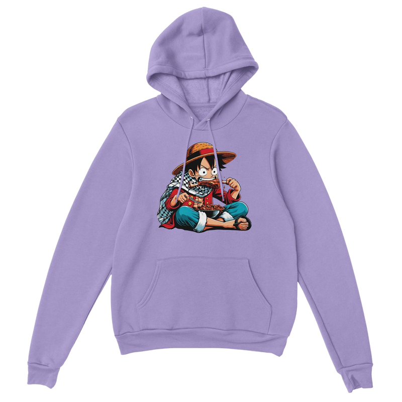 Luffy Eating Unisex Pullover Hoodie