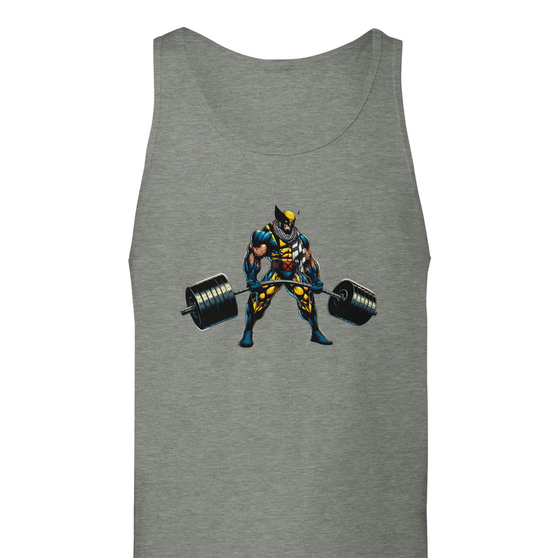 Wolverine W/Keffiyeh Deadlifting Unisex Tank Top