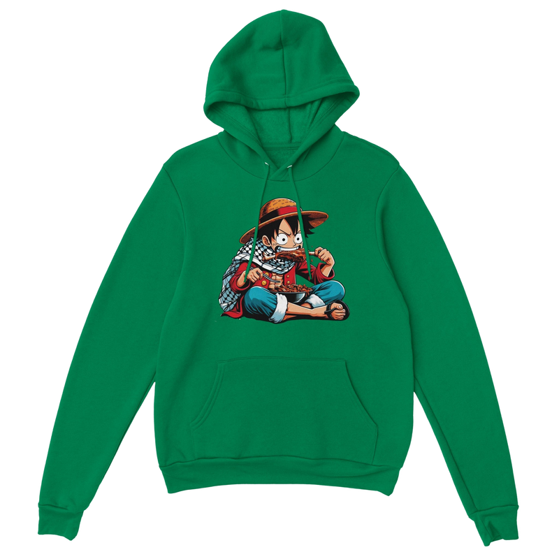 Luffy Eating Unisex Pullover Hoodie