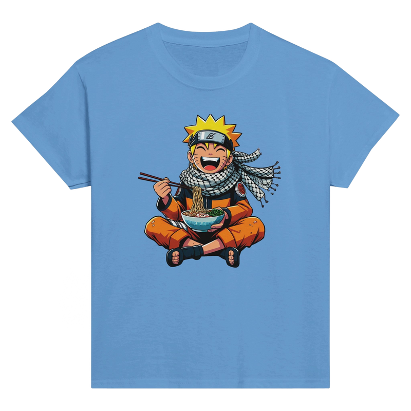 Naruto Eating Ramen Kids Crewneck T-shirt