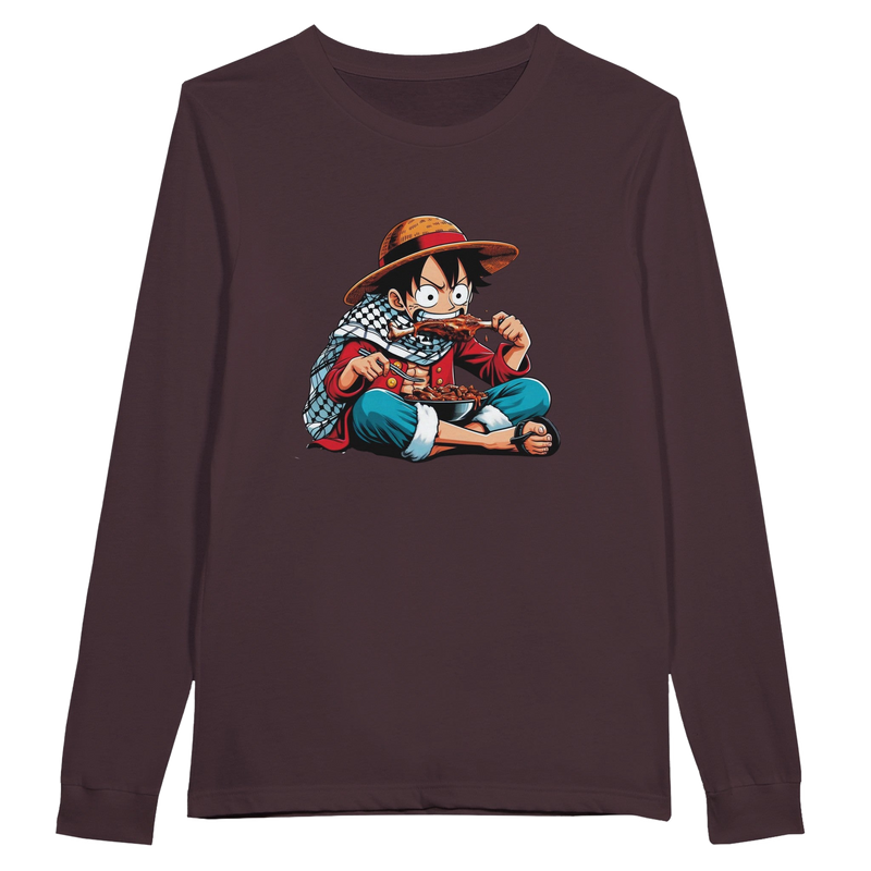 Luffy Eating Unisex Long Sleeve T-shirt