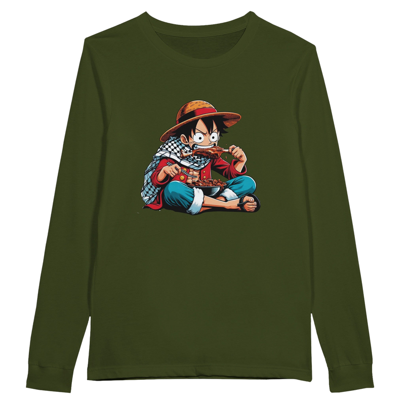 Luffy Eating Unisex Long Sleeve T-shirt