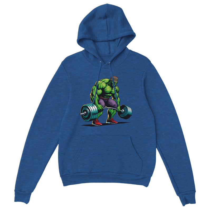 Hulk W/Kufi Deadlifting Premium Unisex Pullover Hoodie