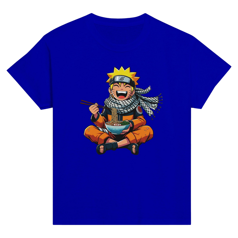 Naruto Eating Ramen Kids Crewneck T-shirt