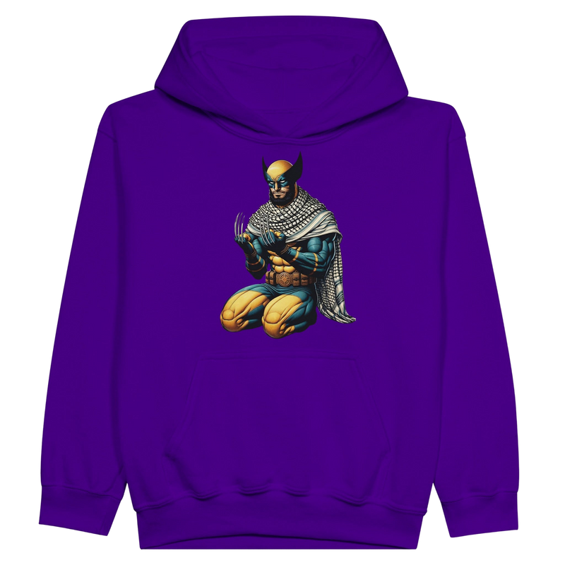 Wolverine W/ Keffiyeh Kids Pullover Hoodie