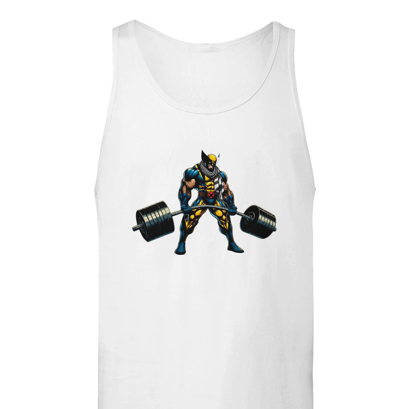 Wolverine W/Keffiyeh Deadlifting Unisex Tank Top