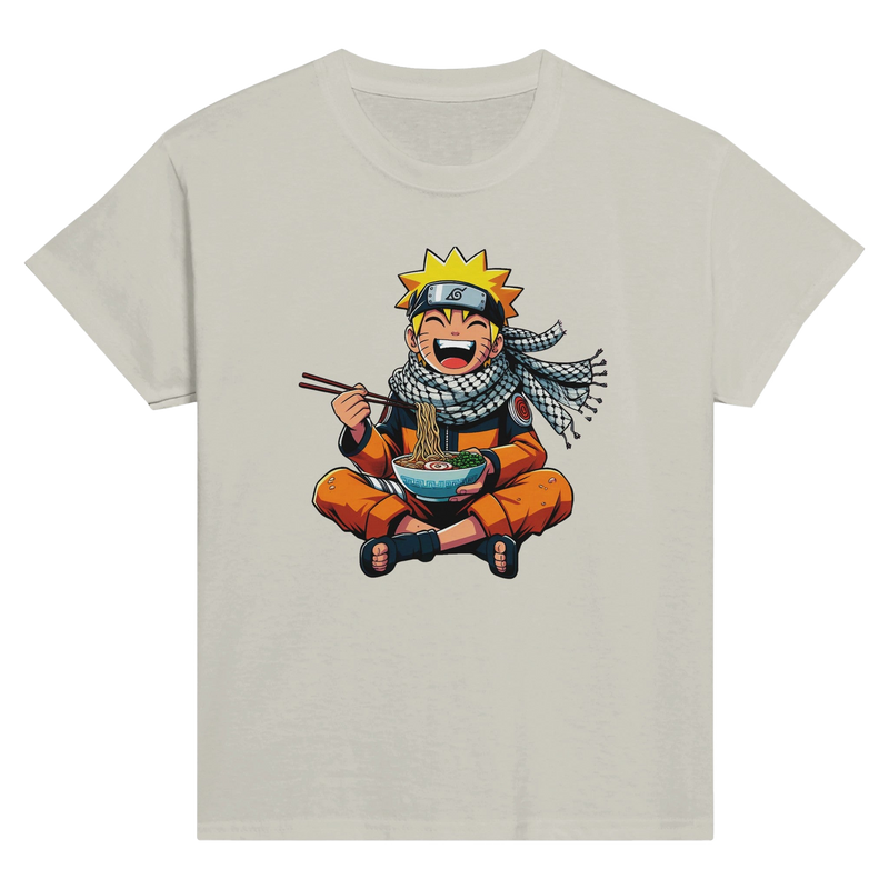 Naruto Eating Ramen Kids Crewneck T-shirt