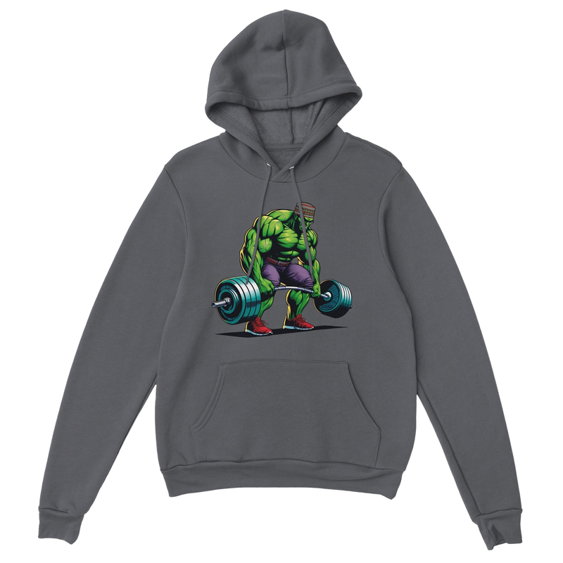 Hulk W/Kufi Deadlifting Premium Unisex Pullover Hoodie