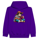 Luffy Eating Kids Pullover Hoodie