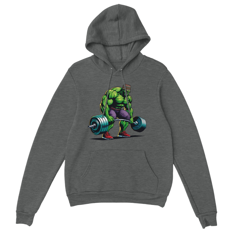 Hulk W/Kufi Deadlifting Premium Unisex Pullover Hoodie