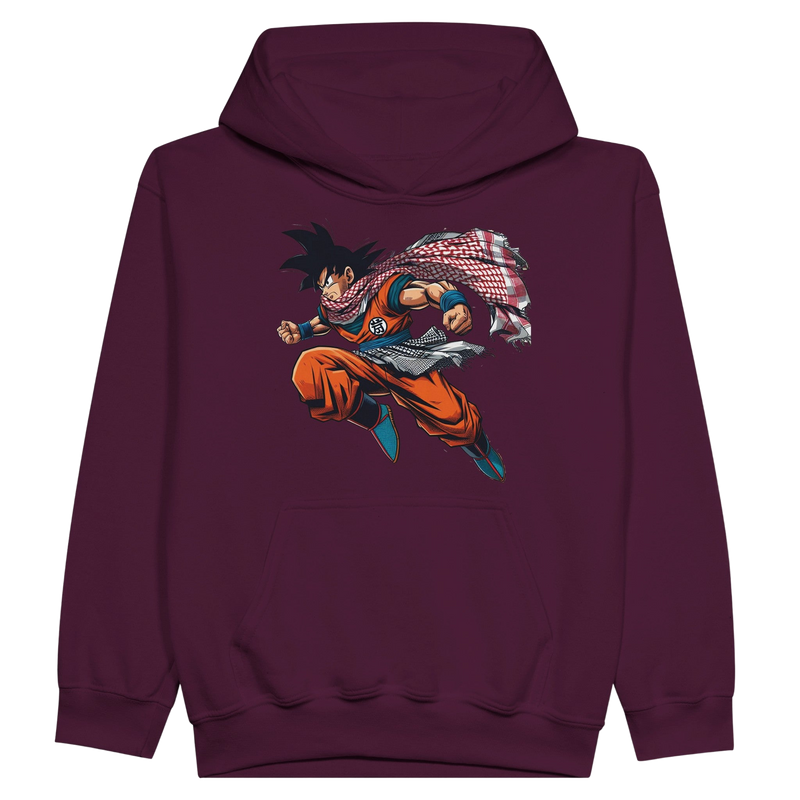 Goku W/Keffiyeh Kids Pullover Hoodie