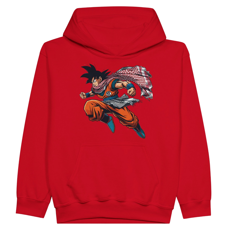 Goku W/Keffiyeh Kids Pullover Hoodie