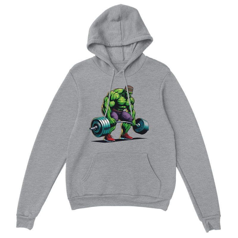 Hulk W/Kufi Deadlifting Premium Unisex Pullover Hoodie