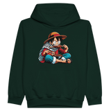 Luffy Eating Kids Pullover Hoodie