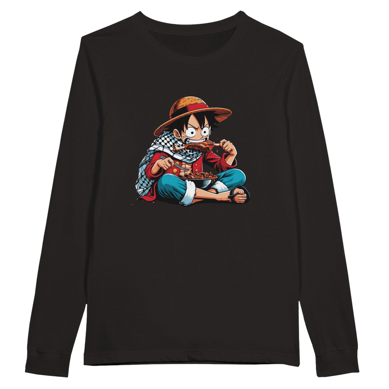 Luffy Eating Unisex Long Sleeve T-shirt