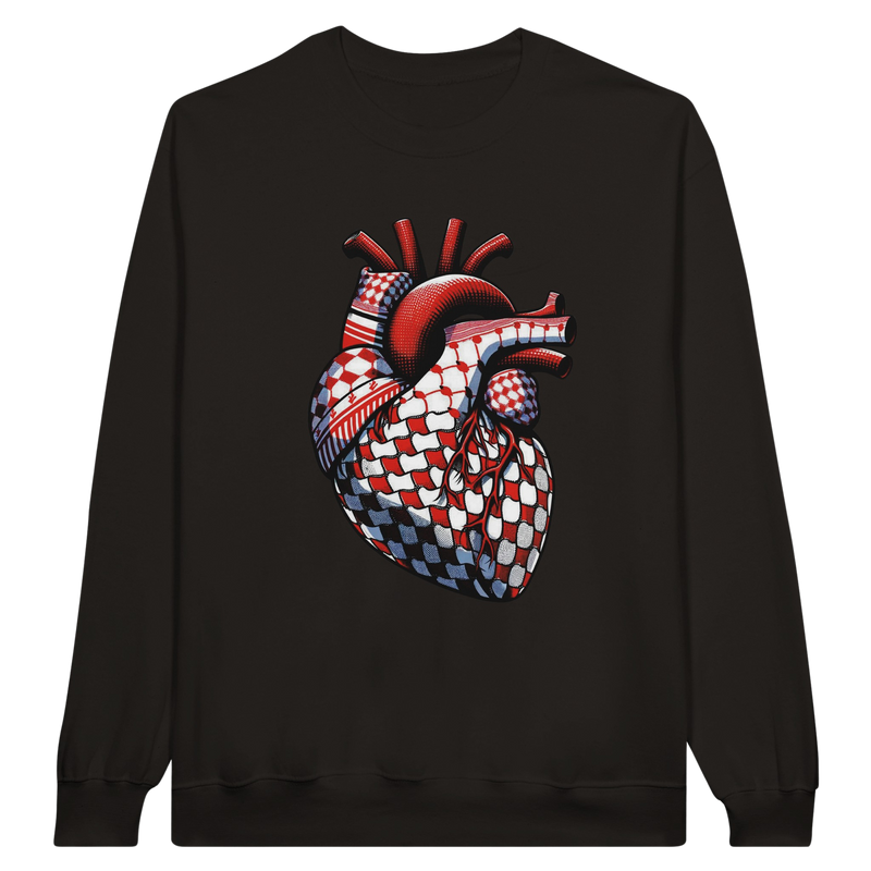 Keffiyeh Heart Unisex Sweatshirt