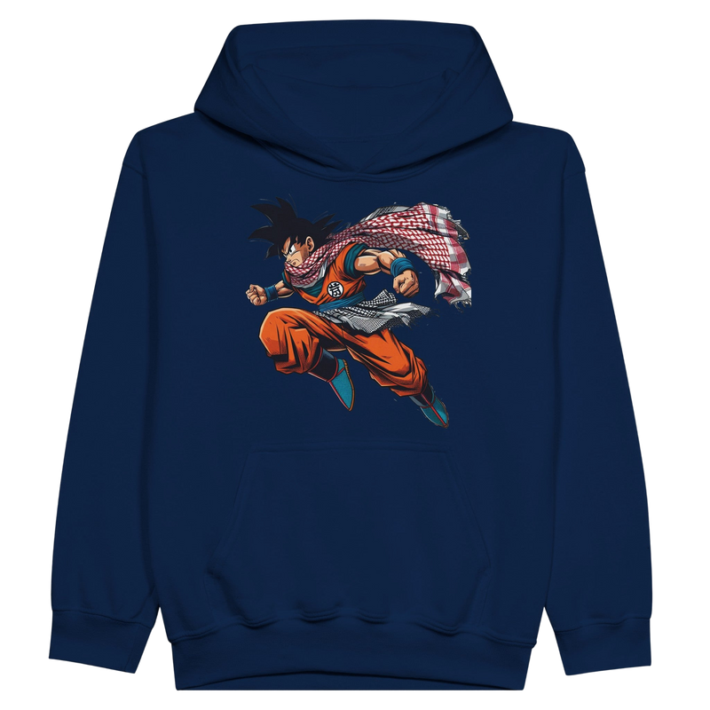 Goku W/Keffiyeh Kids Pullover Hoodie