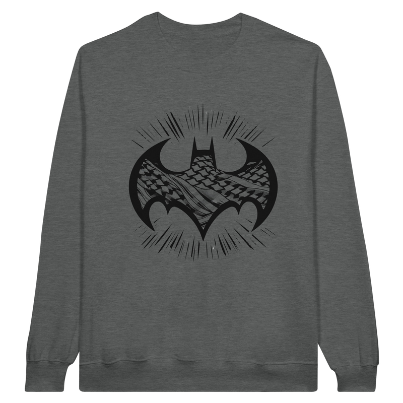 Batman Symbol W/Keffiyeh Crewneck Sweatshirt