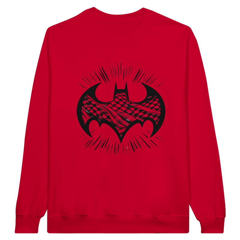 Batman Symbol W/Keffiyeh Crewneck Sweatshirt