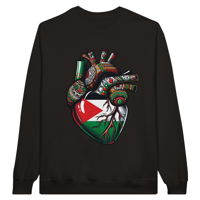 Palestine Heart Unisex Sweatshirt