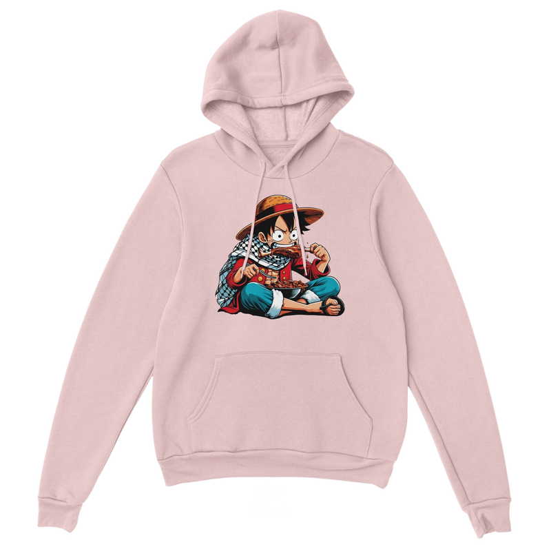 Luffy Eating Unisex Pullover Hoodie