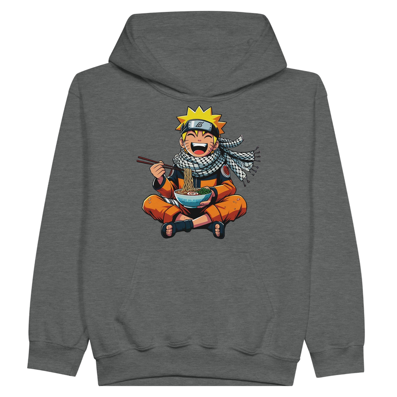 Naruto Eating Ramen Kids Pullover Hoodie