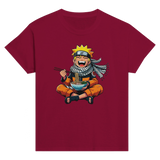 Naruto Eating Ramen Kids Crewneck T-shirt