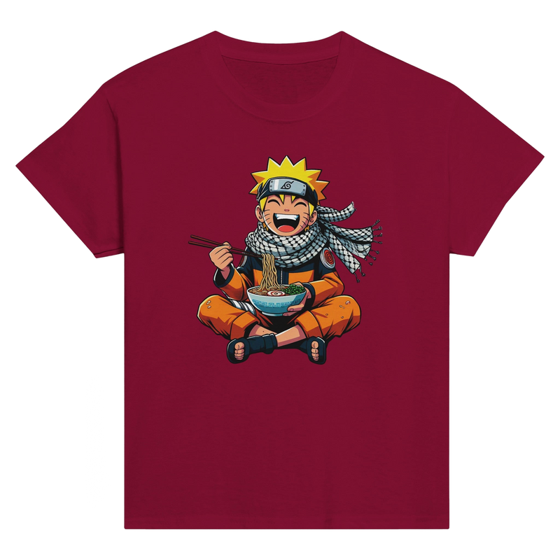 Naruto Eating Ramen Kids Crewneck T-shirt