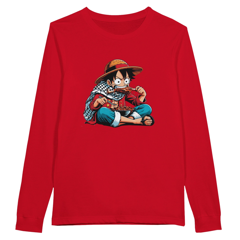 Luffy Eating Unisex Long Sleeve T-shirt