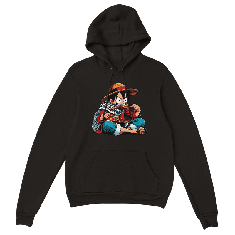 Luffy Eating Unisex Pullover Hoodie