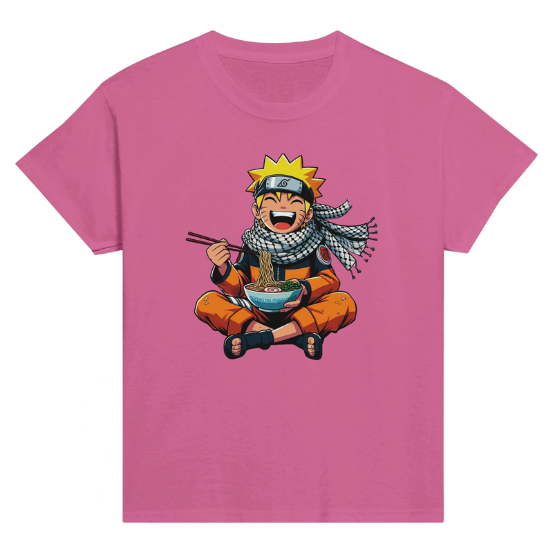 Naruto Eating Ramen Kids Crewneck T-shirt