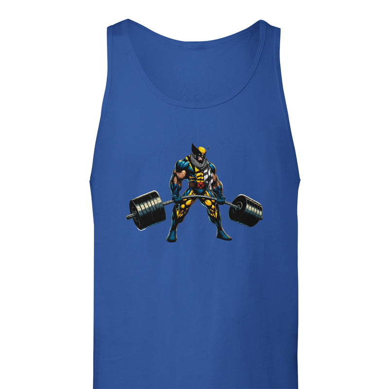 Wolverine W/Keffiyeh Deadlifting Unisex Tank Top