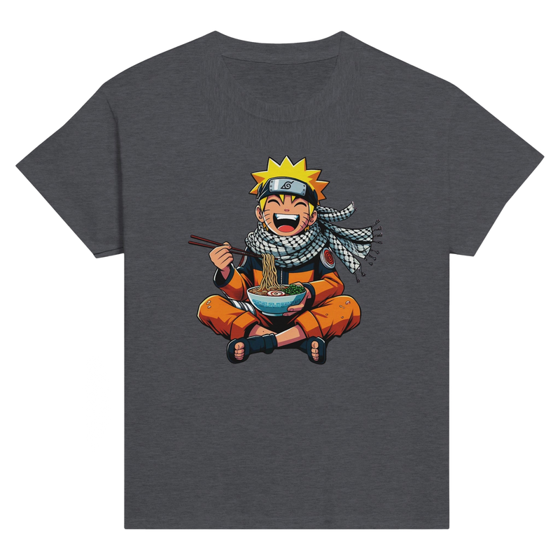 Naruto Eating Ramen Kids Crewneck T-shirt