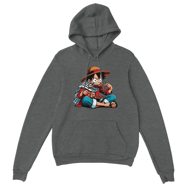 Luffy Eating Unisex Pullover Hoodie