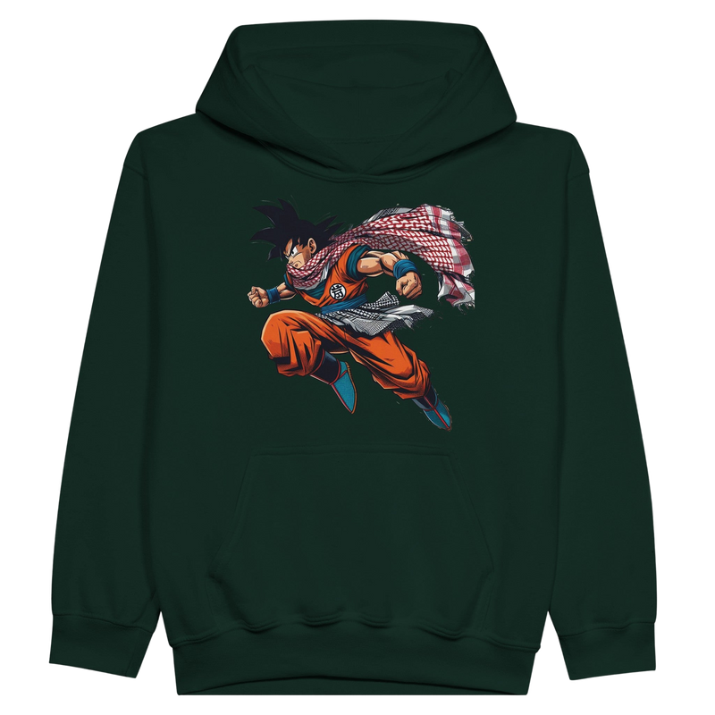 Goku W/Keffiyeh Kids Pullover Hoodie