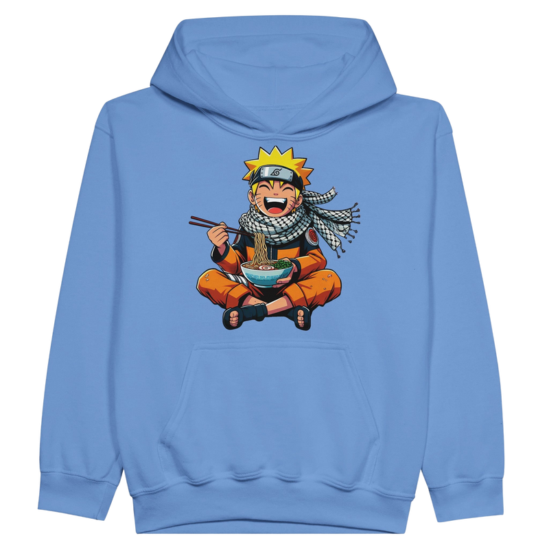 Naruto Eating Ramen Kids Pullover Hoodie