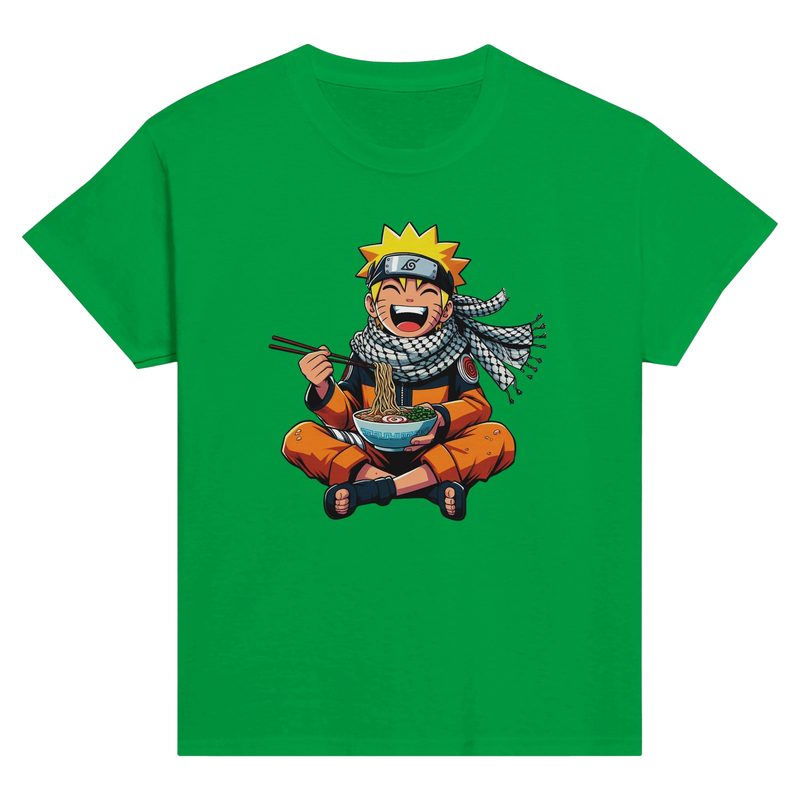 Naruto Eating Ramen Kids Crewneck T-shirt