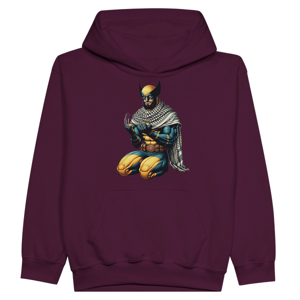 Wolverine W/ Keffiyeh Kids Pullover Hoodie