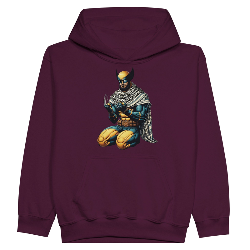 Wolverine W/ Keffiyeh Kids Pullover Hoodie