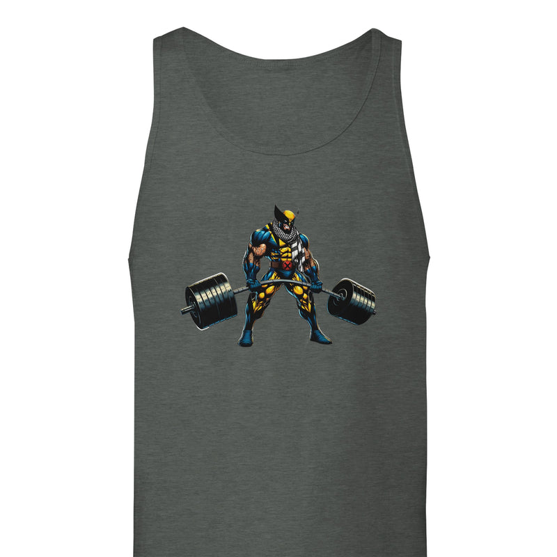 Wolverine W/Keffiyeh Deadlifting Unisex Tank Top