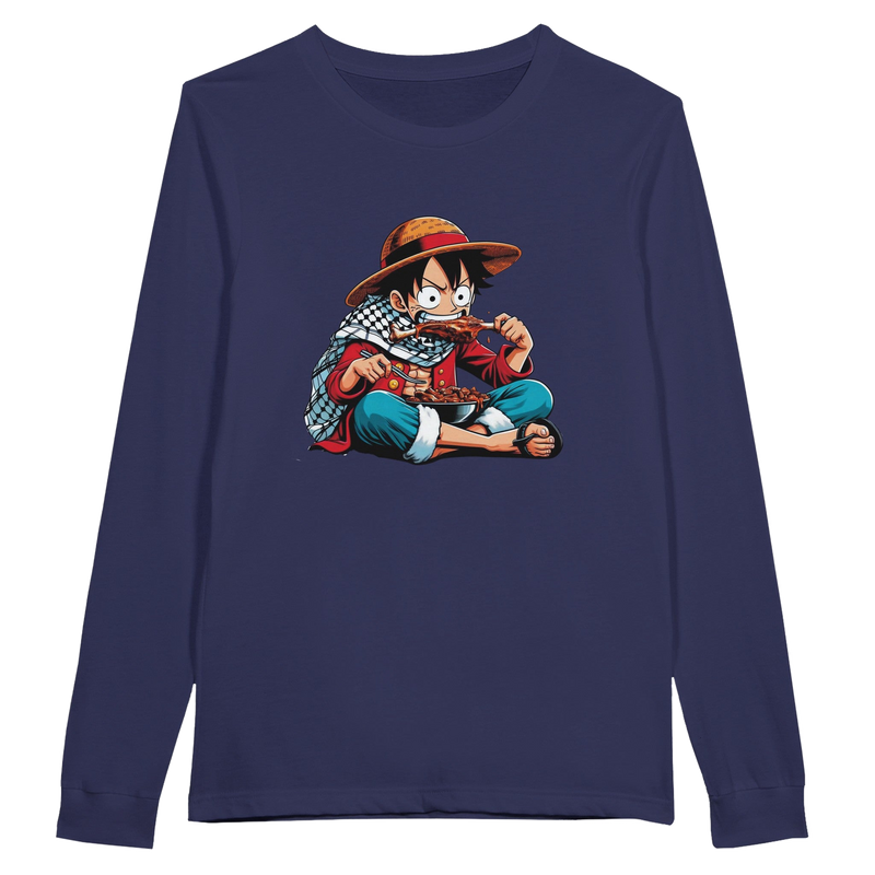 Luffy Eating Unisex Long Sleeve T-shirt