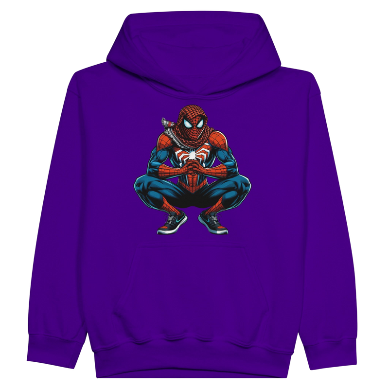 Spiderman Keffiyeh Suit Kids Pullover Hoodie