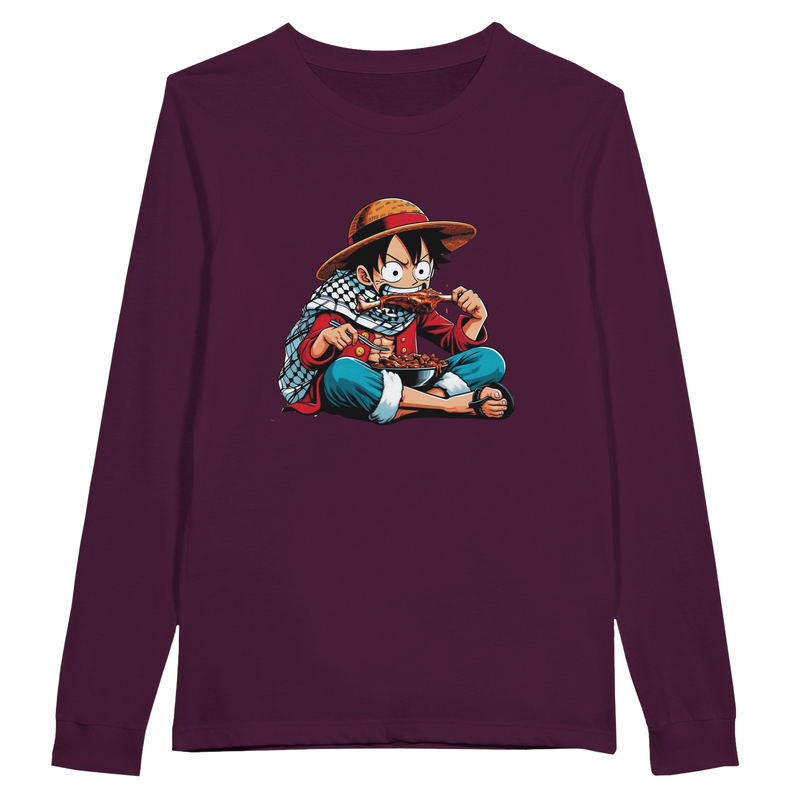 Luffy Eating Unisex Long Sleeve T-shirt