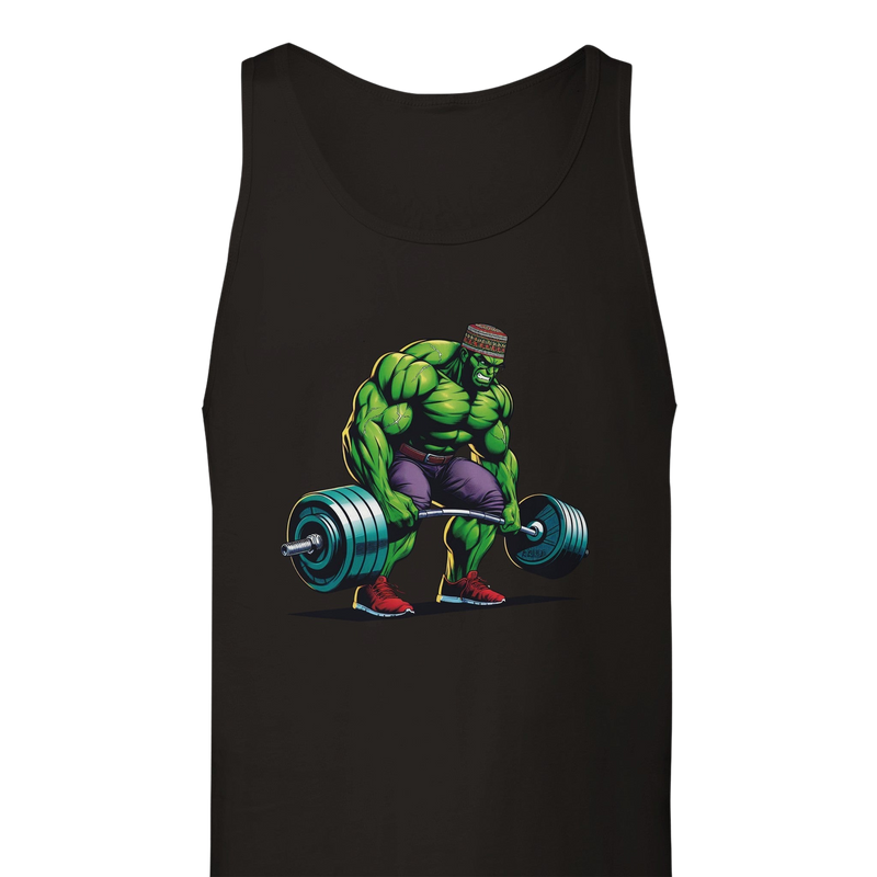 Hulk W/Kufi Deadlifting Unisex Tank Top