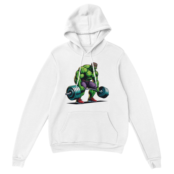 Hulk W/Kufi Deadlifting Premium Unisex Pullover Hoodie