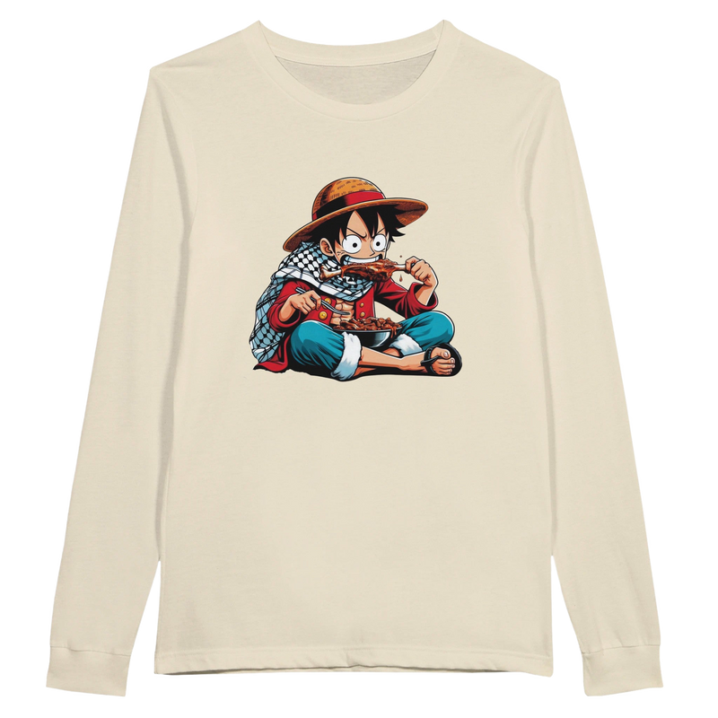 Luffy Eating Unisex Long Sleeve T-shirt